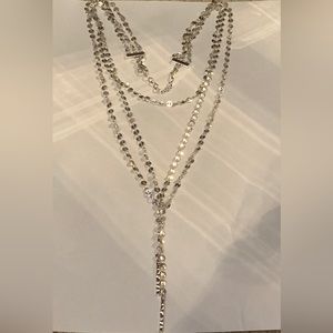 Silver Baublebar tiered layered necklace
